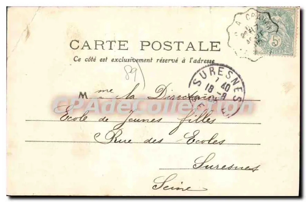 Arcy-sur-Cure — A Vale da Cure — Desvignes fot.-edit., Clamecy - Verso