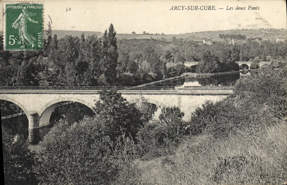 Arcy-sur-Cure — Os dois Pontes — DR Pica - Frente