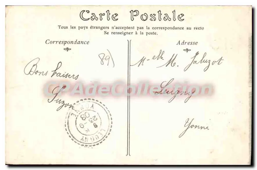 Arcy-sur-Cure — Os dois Pontes — DR Pica - Verso