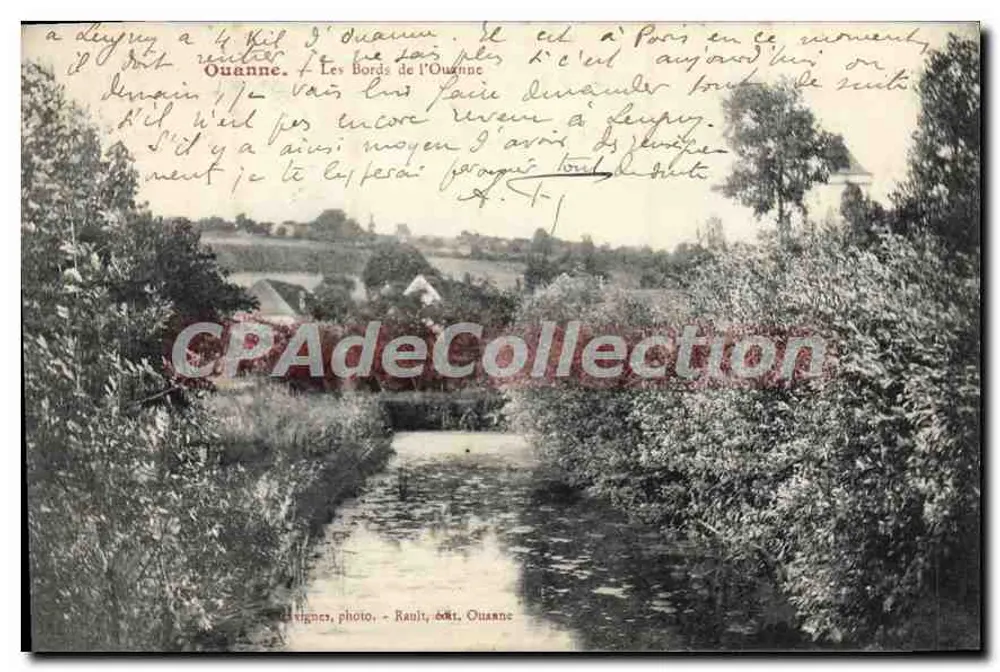 De oevers van de Ouanne — Uitzicht op het kanaal — foto. Rault, uitgeverij Ouanne - Voorkant