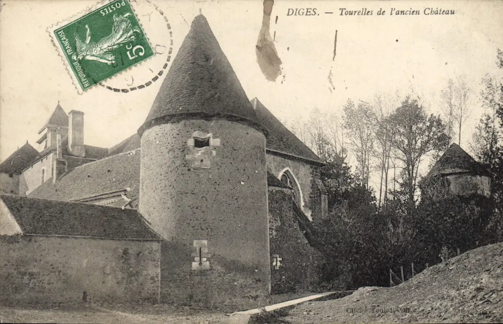 Diges — Wieże starego zamku — Cliché Toiniot, Miasto - Awers