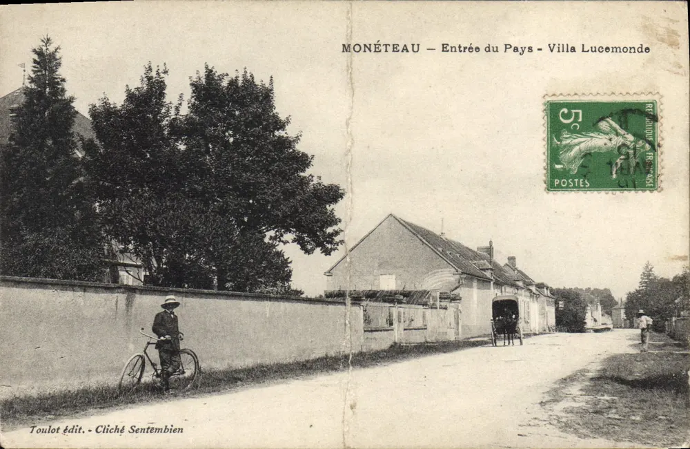 Monéteau — Eingang ins Land — Villa Lucemonde — Verlag Toulot - Cliché Sentembien - Vorderseite