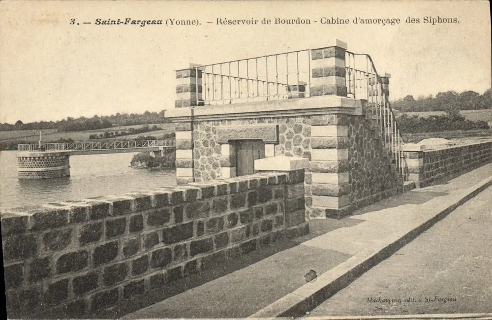 Saint-Fargeau (Yonne) — Reservoir Bourdon — Kabine zur Ansaugung der Siphons — Machavoyne, Verlag in Saint-Fargeau - Vorderseite