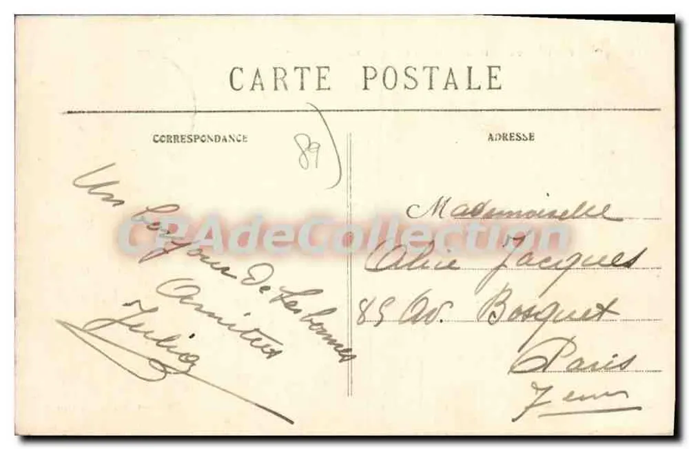Serbonnes — L'Yonne e o Caminho de Tração — Edição Mathé - Verso