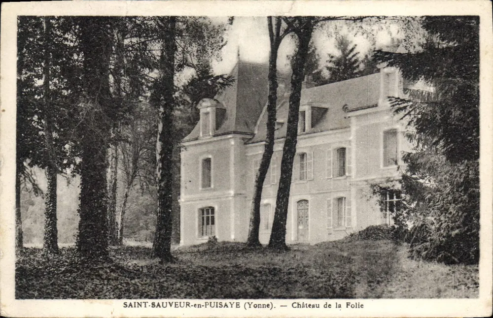 Saint-Sauveur-en-Puisaye (Yonne) — Château de la Folie - Vorderseite