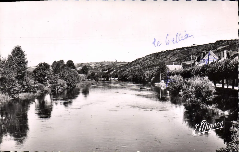 Le Bellio — Vista das margens do Yonne — Edição Mignon - Frente