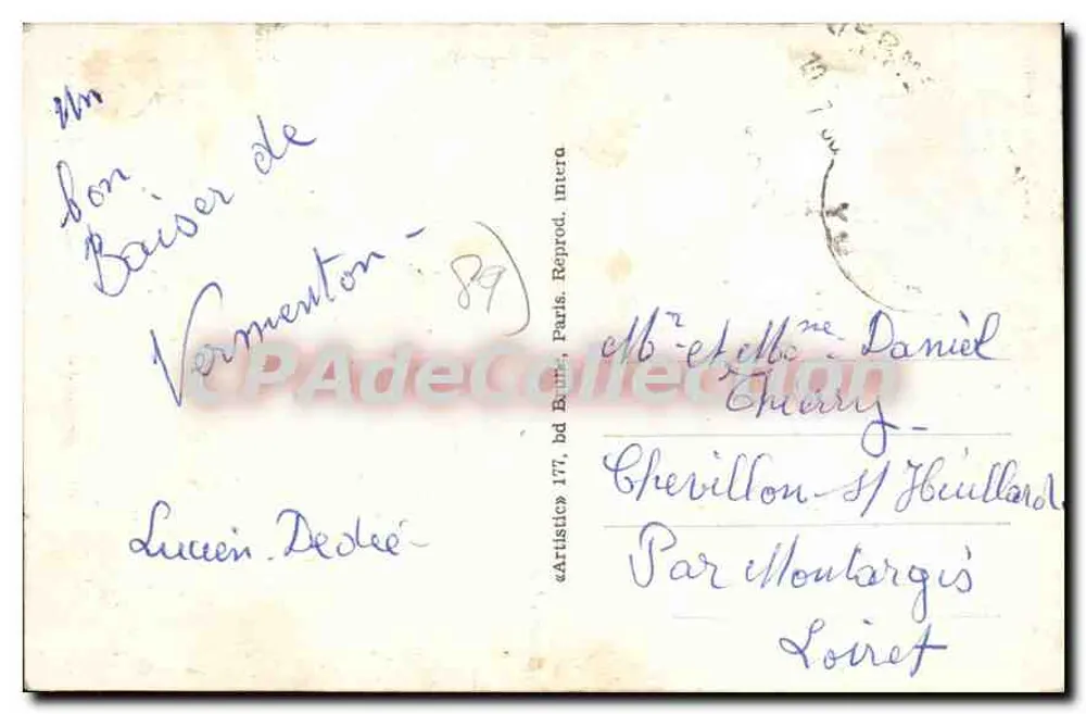 L'Yonne — Erinnerung an die Yonne — Artistics, n°97 - Rückseite