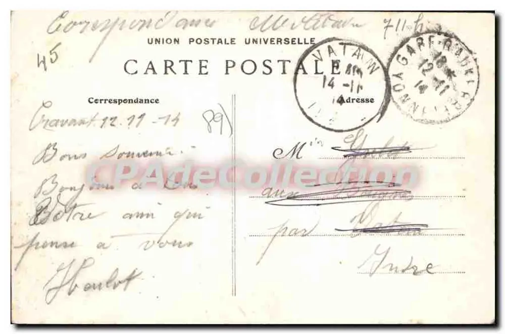 Gravant — A Igreja — litografia de Victor Petit, 1840 - Verso