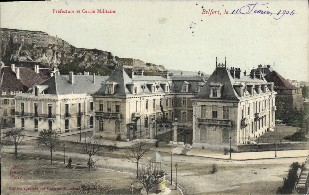 Prefeitura e Clube Militar — Belfort — Edição especial das Galerias Modernas, Drouot, n°105 - Frente