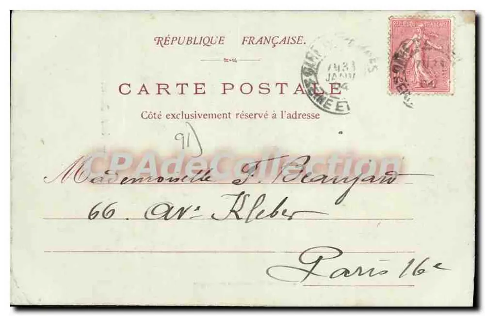 Etampes — Notre-Dame — C. Hébert, Editor, n° 204 - Verso