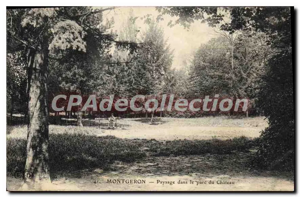 Montgeron — Paisagem no parque do Castelo — Editor ELD, n°41 - Frente