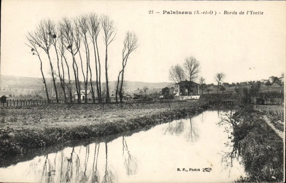 Palaiseau (S.-et-O) — Brzegi rzeki Yvellette — B. F., Paryż, nr 23 - Awers