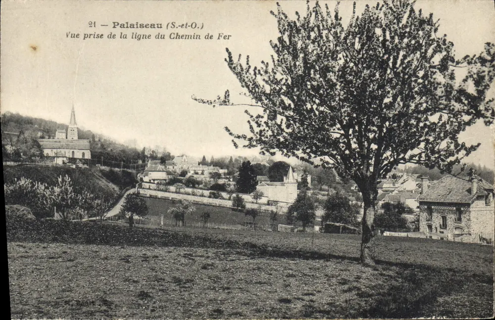 Palaiseau (S.-et-O.) — Ansicht aus der Eisenbahnlinie — unbekannter Verleger, Nr. 21 - Vorderseite