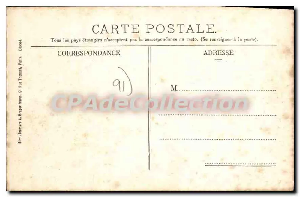 Palaiseau — Blick vom Weg der Bretèche — Boyard, Verlag - Rückseite