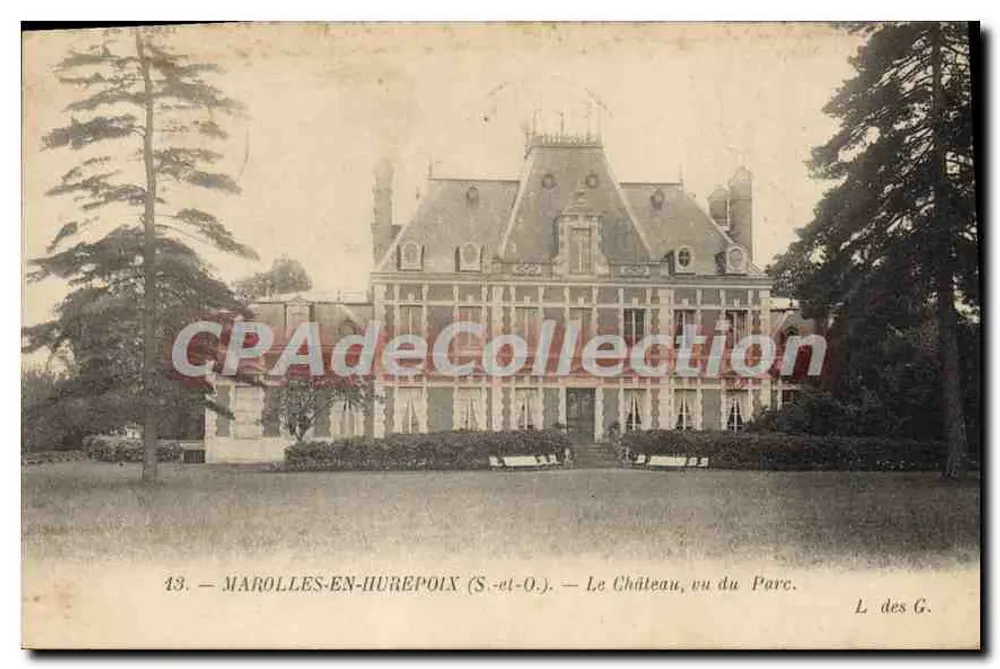 Marolles-en-Hurepoix (S.-et-O.) — Das Schloss, vom Park aus gesehen — L. des G. - Vorderseite
