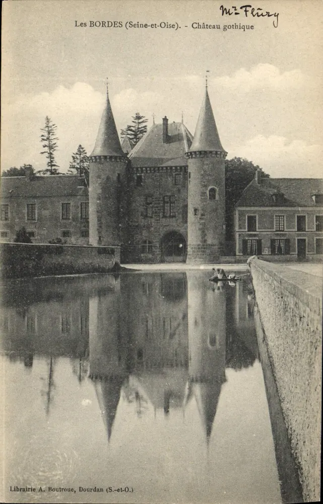Les Bordes (Seine-et-Oise) — Castelo gótico — Librairie A. Boutroue, Dourdan (S.-et-O.) - Frente