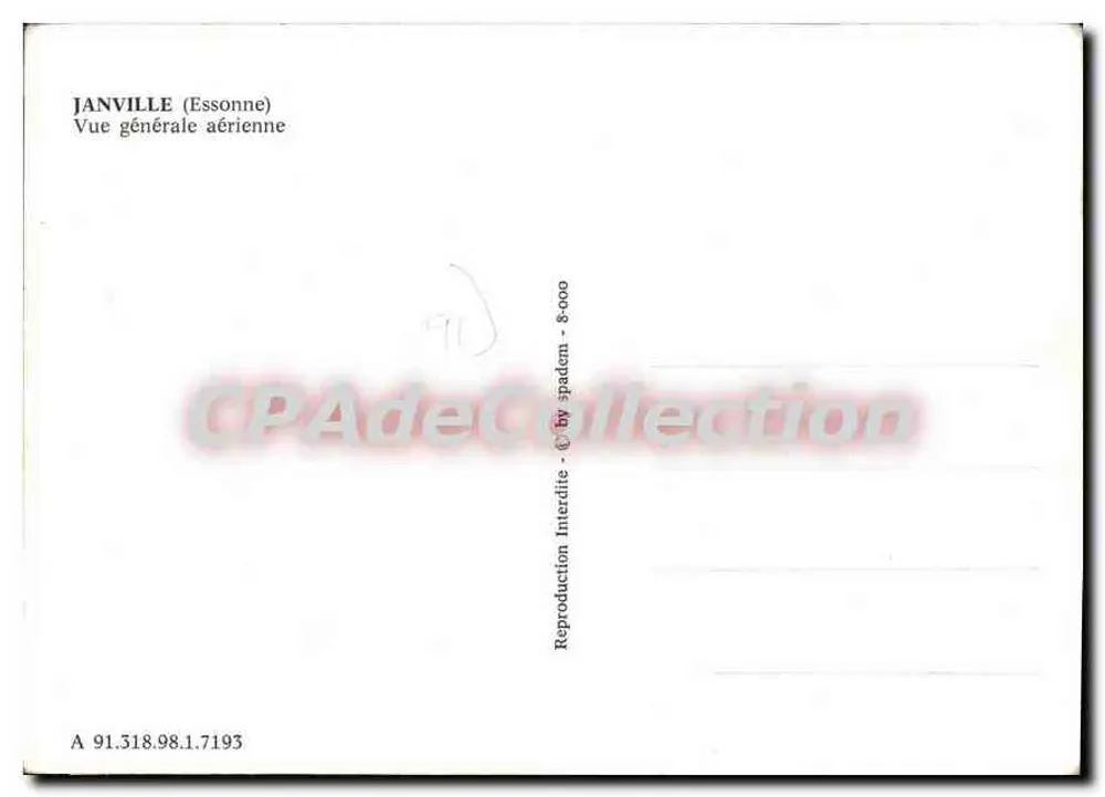 Janville (Essonne) — Vista geral aérea — CPAPHIL - Verso
