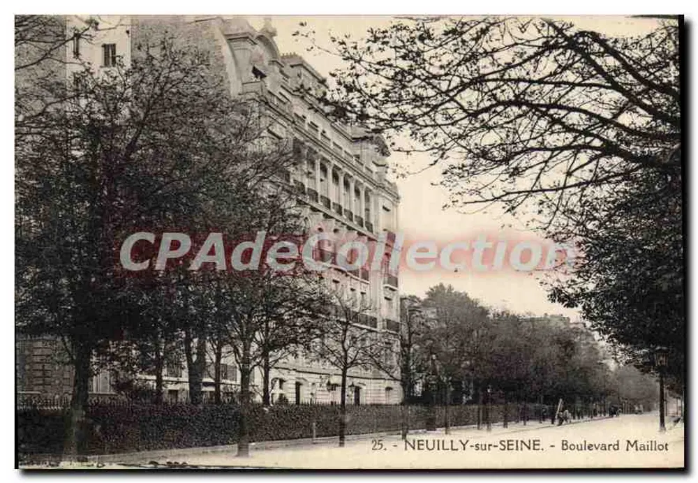 Neuilly-sur-Seine — Boulevard Maillot — editor CPAdéCollection, n°25 - Frente