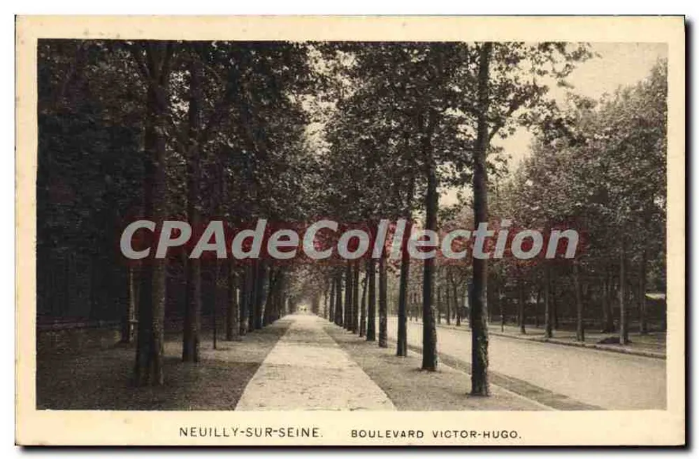 Neuilly-sur-Seine — Boulevard Victor-Hugo — Ediciones G. M. Neuilly-sur-Seine - Anverso
