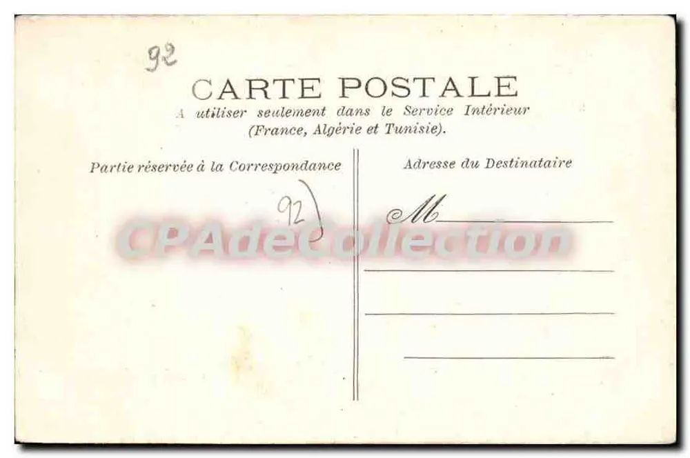 Stacja kolejowa Saint-Cloud-Montretout — widok stacji z mostu — G. Baudinière, Rueil, n°10 - Rewers