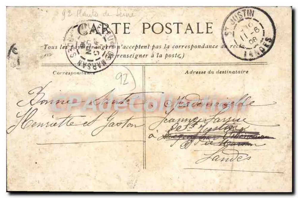 Saint-Cloud — O Ponte e a Cidade — Editor anônimo, n° 65 - Verso