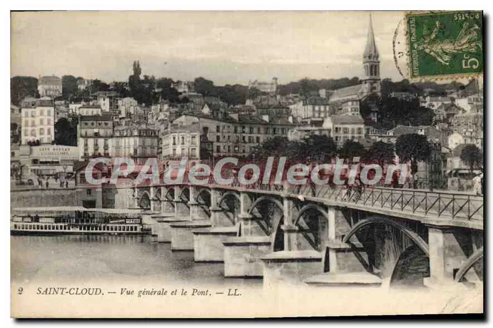 Saint-Cloud — Vista geral e o Ponte — LL. - Frente