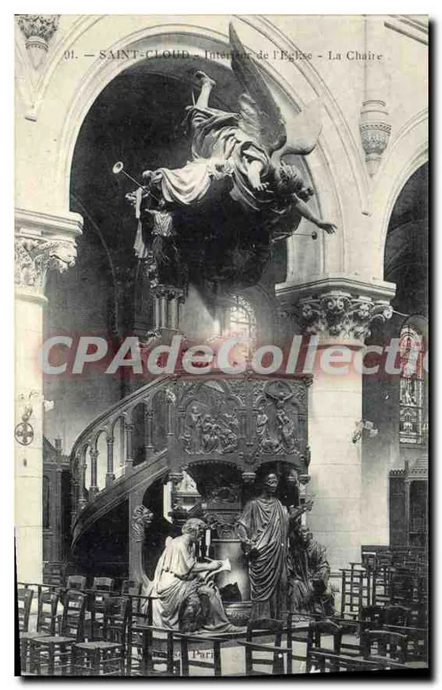 Saint-Cloud — Interior da Igreja — A Cátedra - Frente