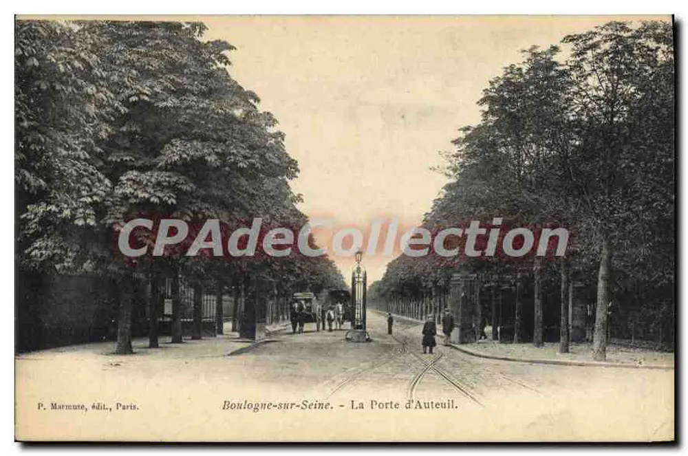 Boulogne-sur-Seine — La Porte d'Auteuil — P. Marmute, Verlag, Paris - Vorderseite