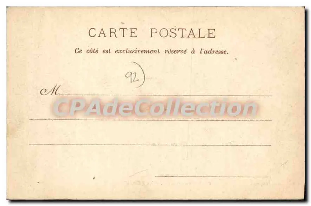 Boulogne-sur-Seine — La Porte d'Auteuil — P. Marmute, Verlag, Paris - Rückseite