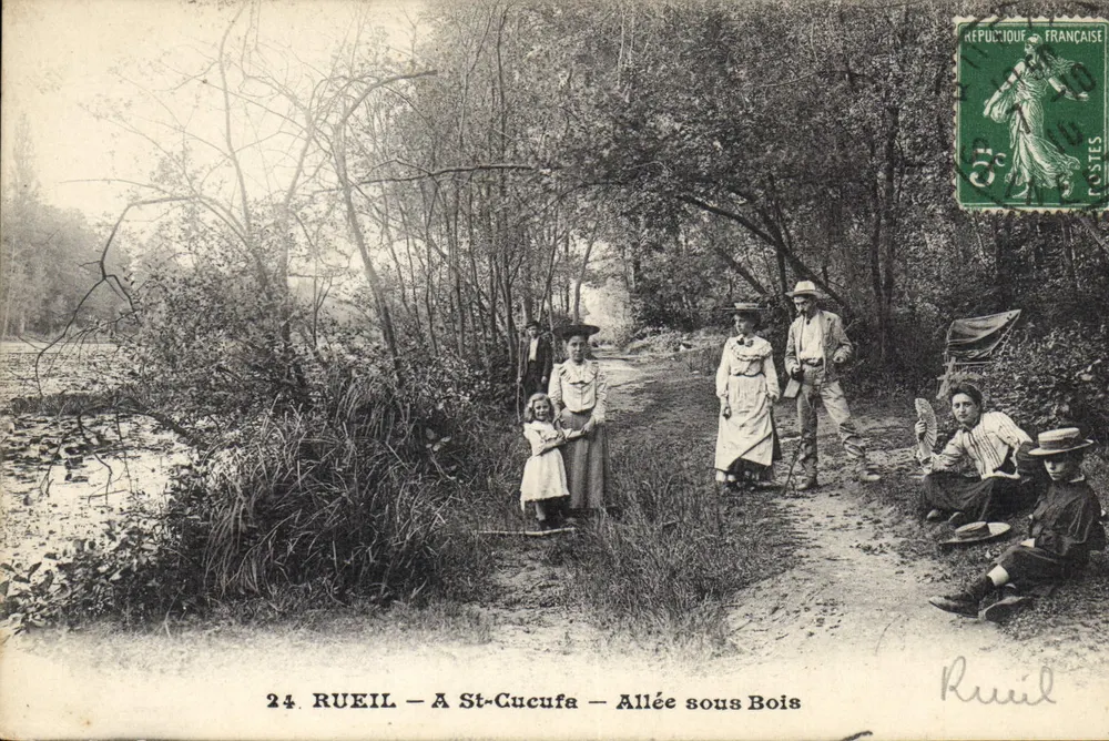 Rueil - A St-Cucufa - Allée sous Bois — Verlag A. Ossart in Rueil, Nr. 24 - Vorderseite