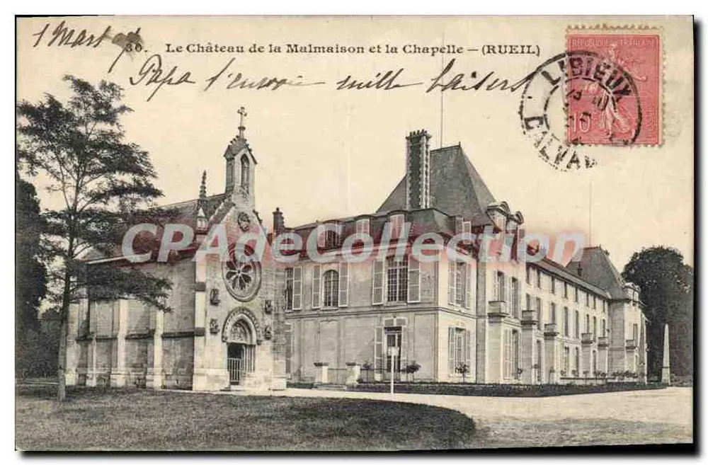 Das Schloss de la Malmaison und die Kapelle — (RUEIL) - Vorderseite