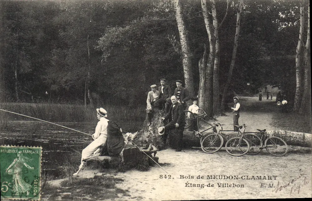 Bois de Meudon-Clamart — Ansicht des Villebon-See — E. M. (Verlag) - Vorderseite