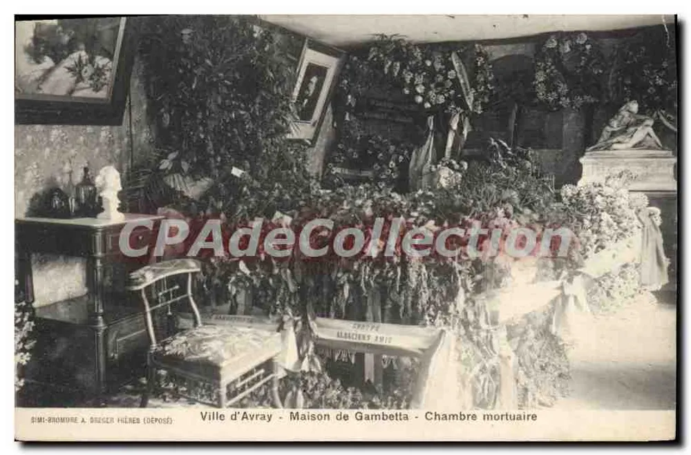 Ville d'Avray - Gambetta-Haus - Trauerzimmer — DÉPÔT SIMI-BROMORE A. DREGER FILHÉRÉ - Vorderseite