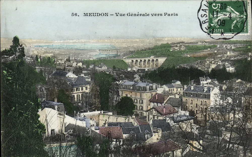 Meudon — Vista Geral para Paris — Malcuit, fot.-edit., Paris - Frente