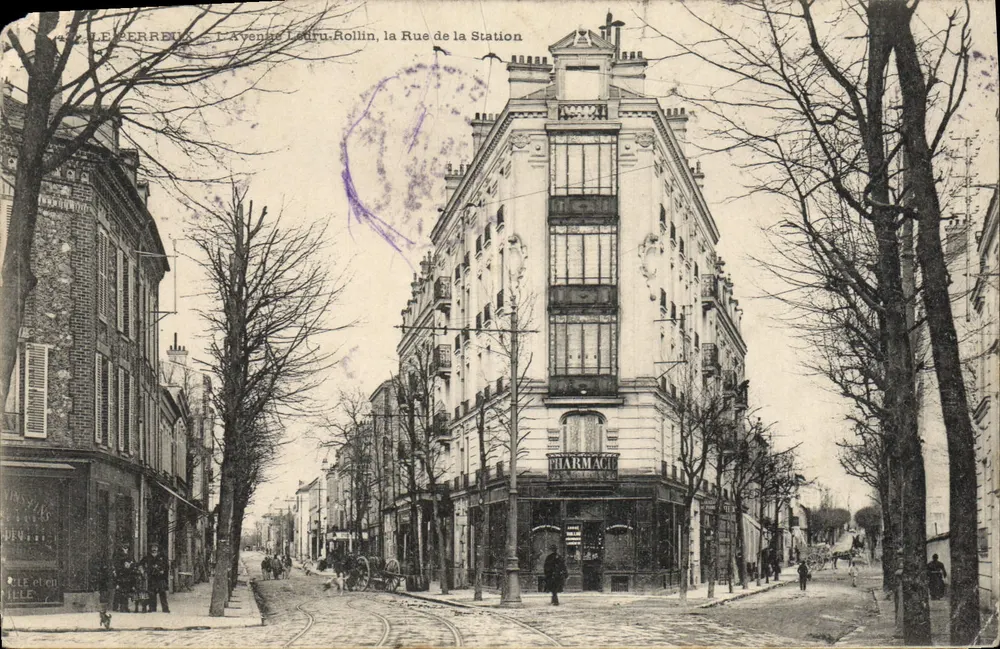 Le Perreux - Avenue Leuru-Rollin, Rue de la Station — Verlag 'LE PERREUX' n°42 - Vorderseite