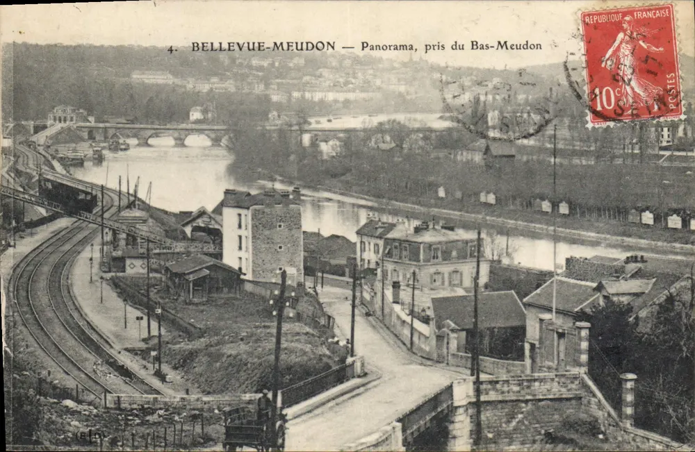 Bellevue-Meudon — Panorama, aufgenommen von Bas-Meudon - Vorderseite