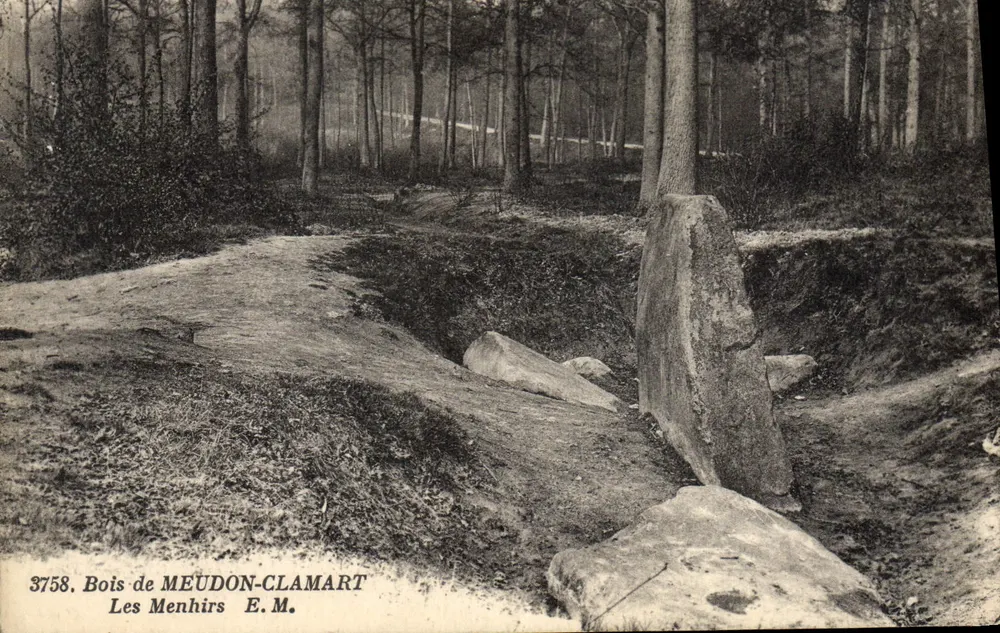 Bois de Meudon-Clamart — Die Menhire — E.M. n°3758 - Vorderseite