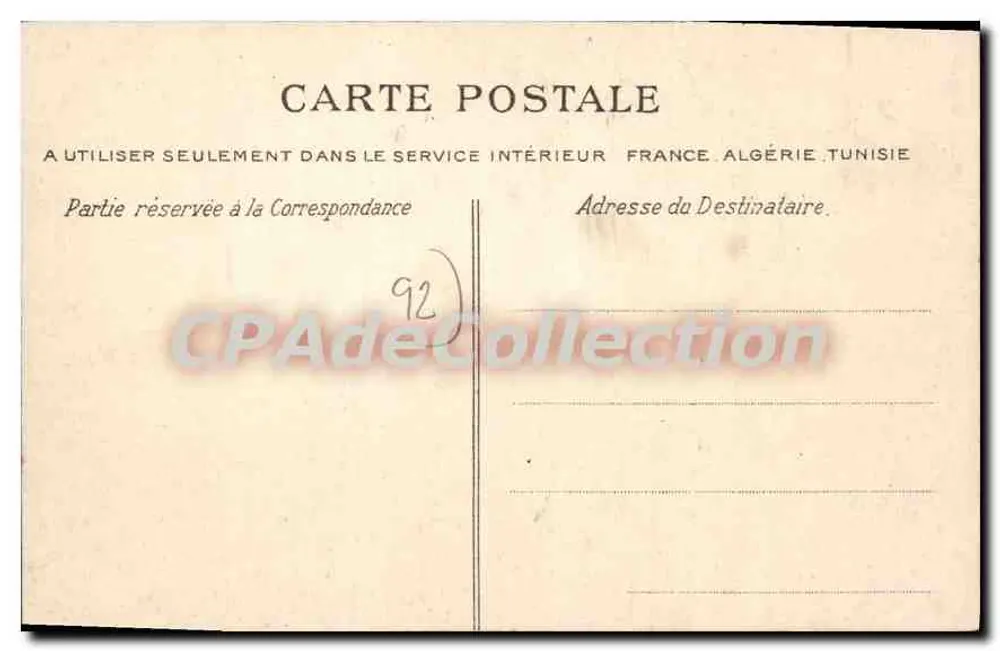 Paris — O Ponte de Suresnes — C.L.C. n°580 - Verso