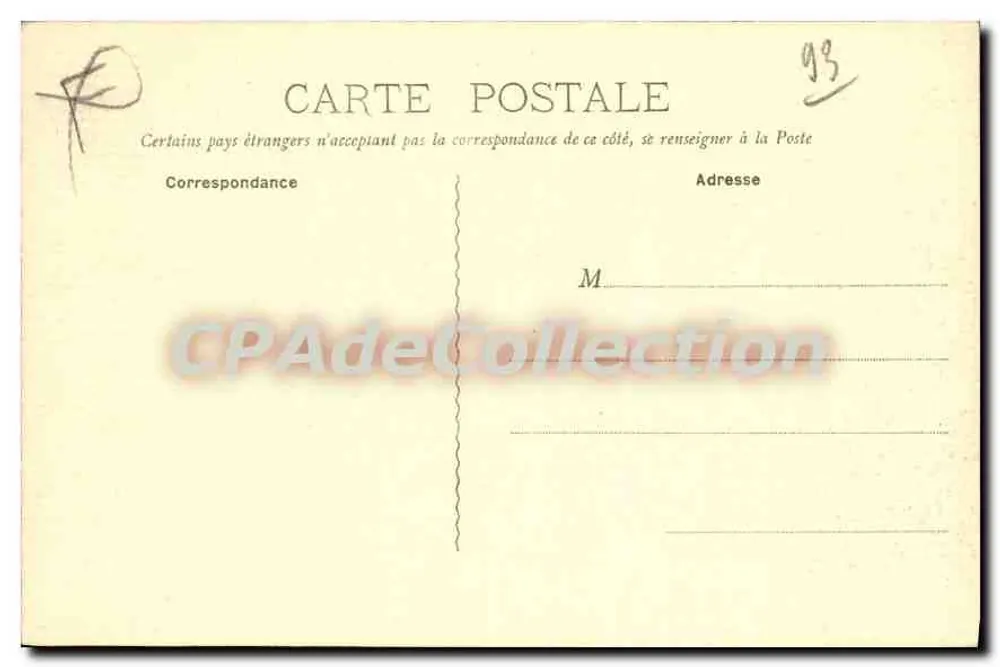 Aubervilliers - Saal der Feste — Verleger L. Chamois, Aubervilliers (Seine) - Rückseite