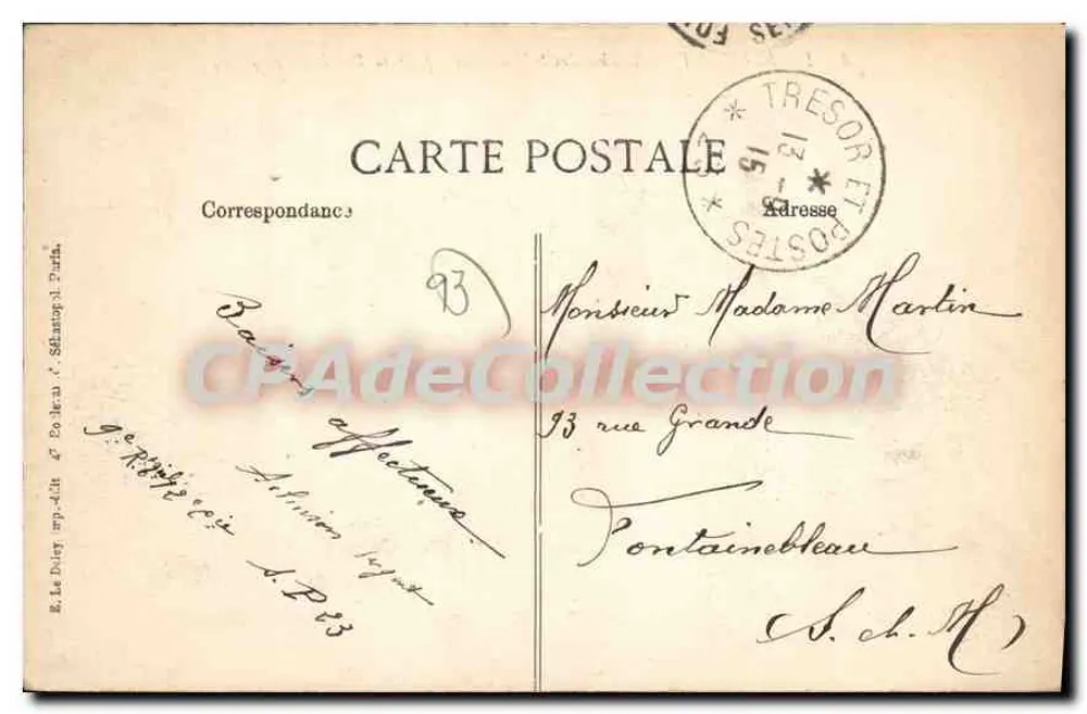 Le Bourget — Gräber der Soldaten, die für die Vaterland (1914-15) gestorben sind - Rückseite