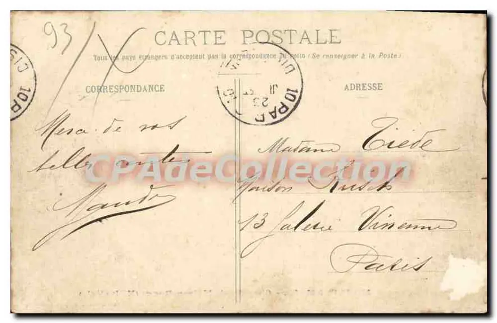 Plateau de MONTFERMEIL — Chapelle de Maison-Rouge (XVIe siècle) — Collection A. Moquet, Le Raincy - Rückseite