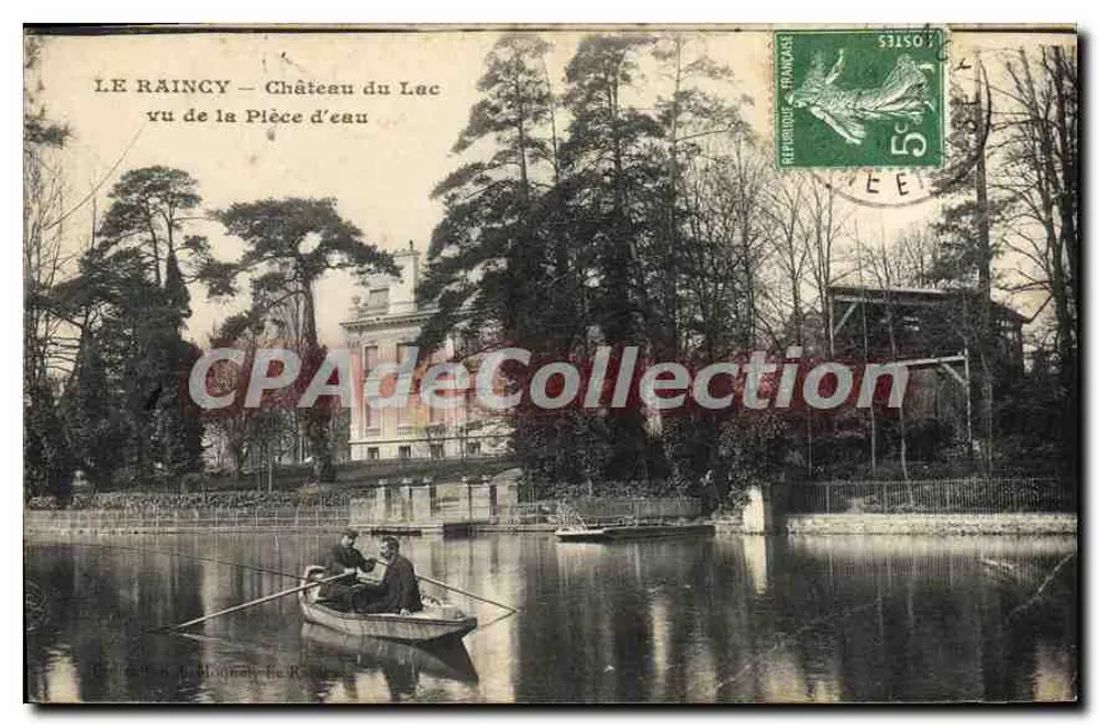 Le Raincy — Château du Lac aus Sicht der Wasserfläche — Verlag nicht sichtbar - Vorderseite