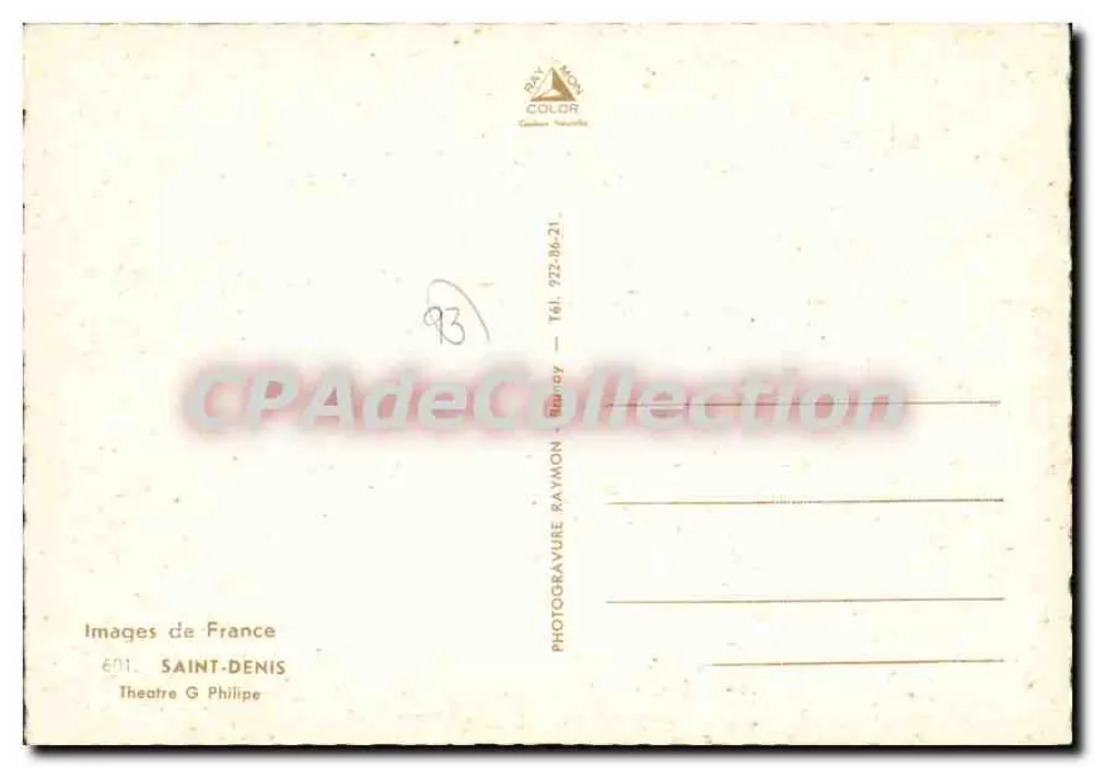 Teatro G. Philippe — Saint-Denis — Images de France - Verso