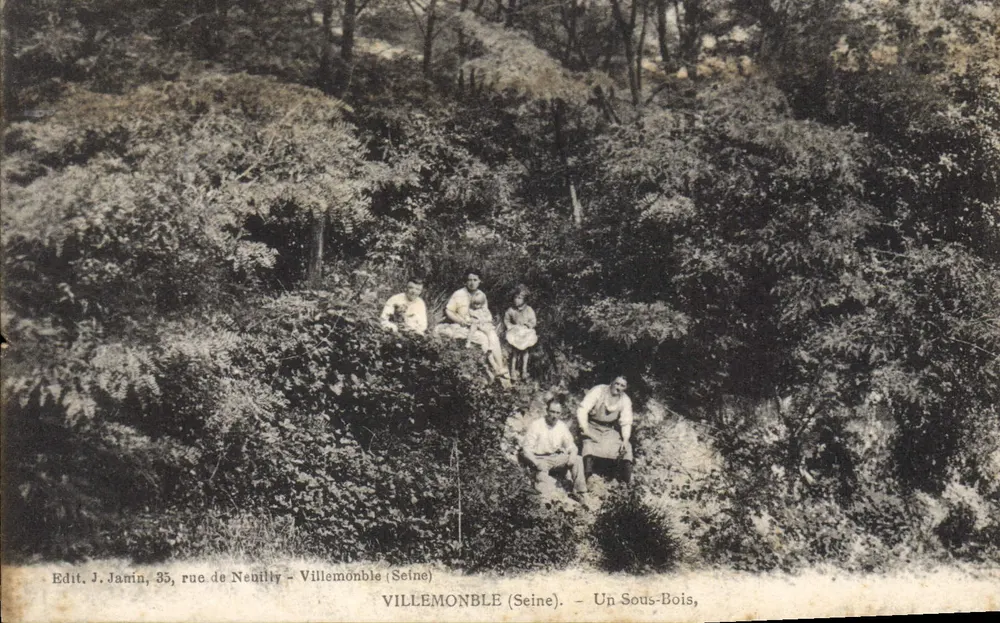 Villemonble (Seine) — Ein Unterholz, Verlag J. Jamin, 35, rue de Neuilly - Villemonble (Seine) - Vorderseite