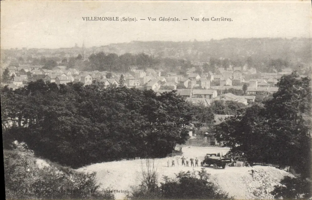 Villemonble (Seine) — Allgemeiner Blick — Ansicht der Steinbrüche - Vorderseite