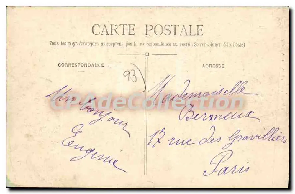 Die Schwalben von N.D. des Anges — Weibel, Verleger, Paris — Seriennummer nicht sichtbar - Rückseite