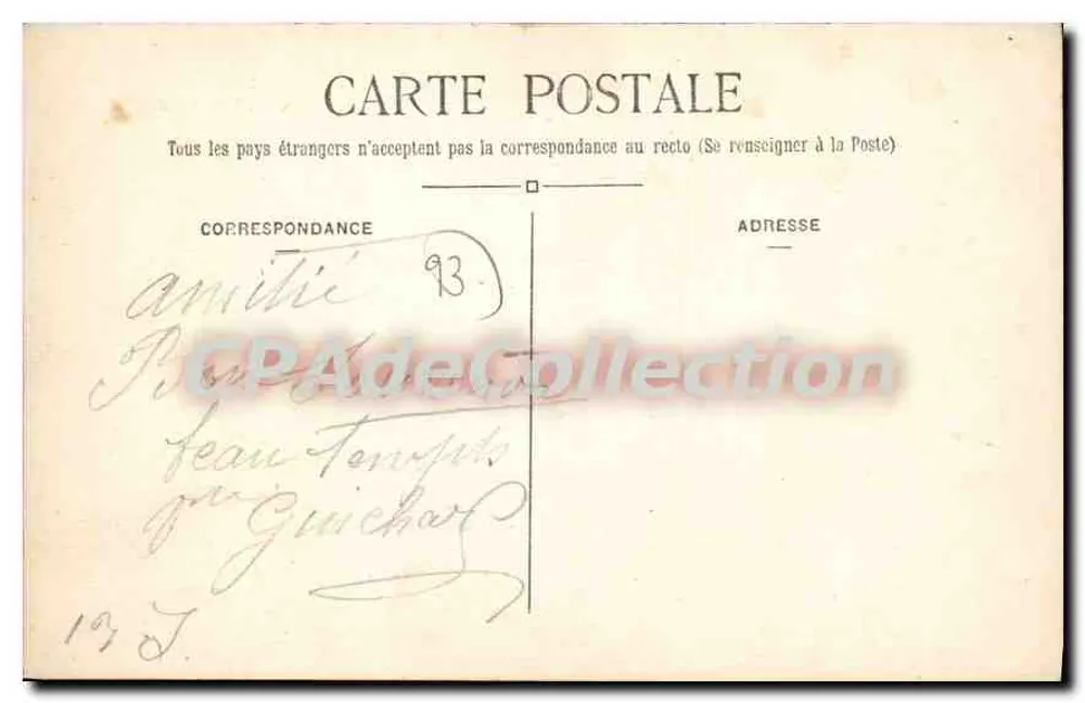 Notre-Dame des Anges — Erinnerung — col. Au Camélia, 24 av. du Ch-de-fer, Le Raincy - Rückseite