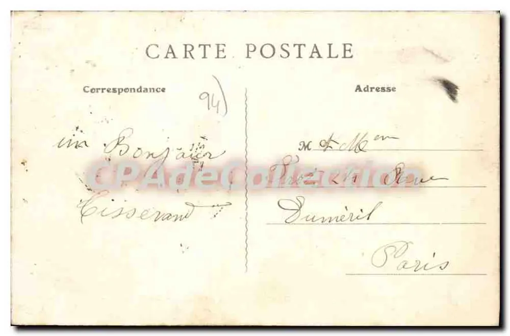 La Varenne-Saint-Hilaire — Eingang zum Schloss — B. F., PARIS - Rückseite