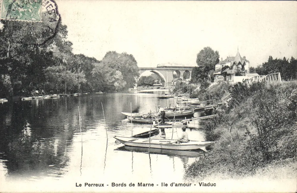 Le Perreux - Ufer der Marne - Île d'amour - Viadukt - Vorderseite