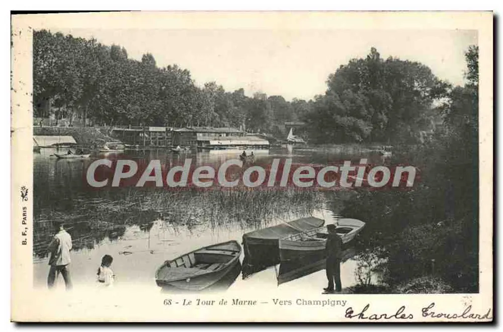 O Tour de Marne — Para Champigny — B.F., Paris, n°68 - Frente